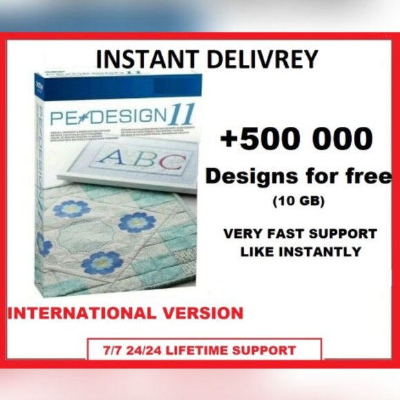 Brother Other - Brother Pe Design 11 - Embroidery Digitizing Sewing Software + 500 000 Designs